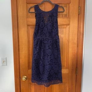 BHLDN navy blue dress